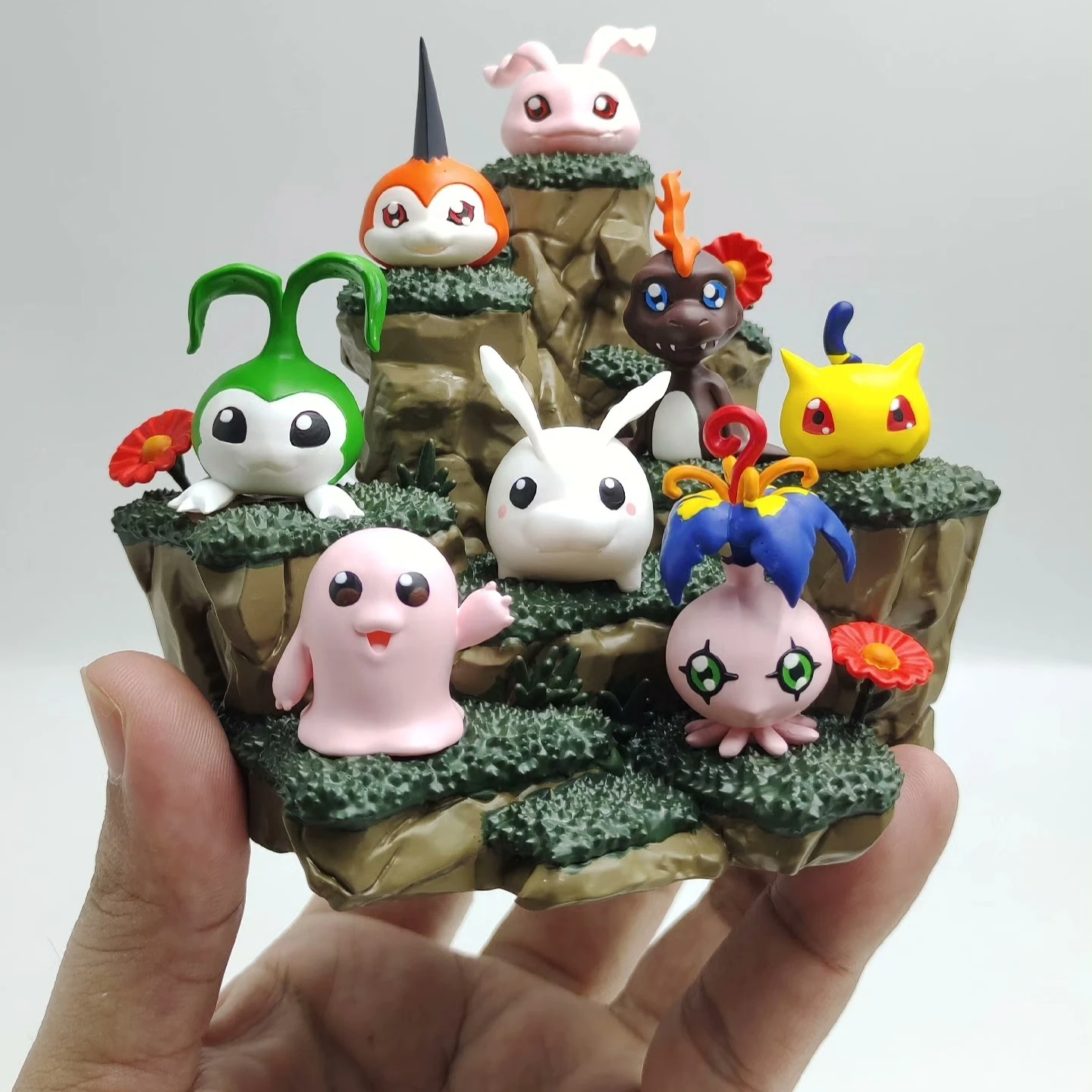 Digimon Mini Figurines 8pcs/Box with Rockwork Base - Anime Desktop Display, PC Case Decor - Baby II Evolution Model Set 
Digimon Mini Figurines 8pcs/Box with Rockwork Base - Anime Desktop Display, PC Case Decor - Baby II Evolution Model Set