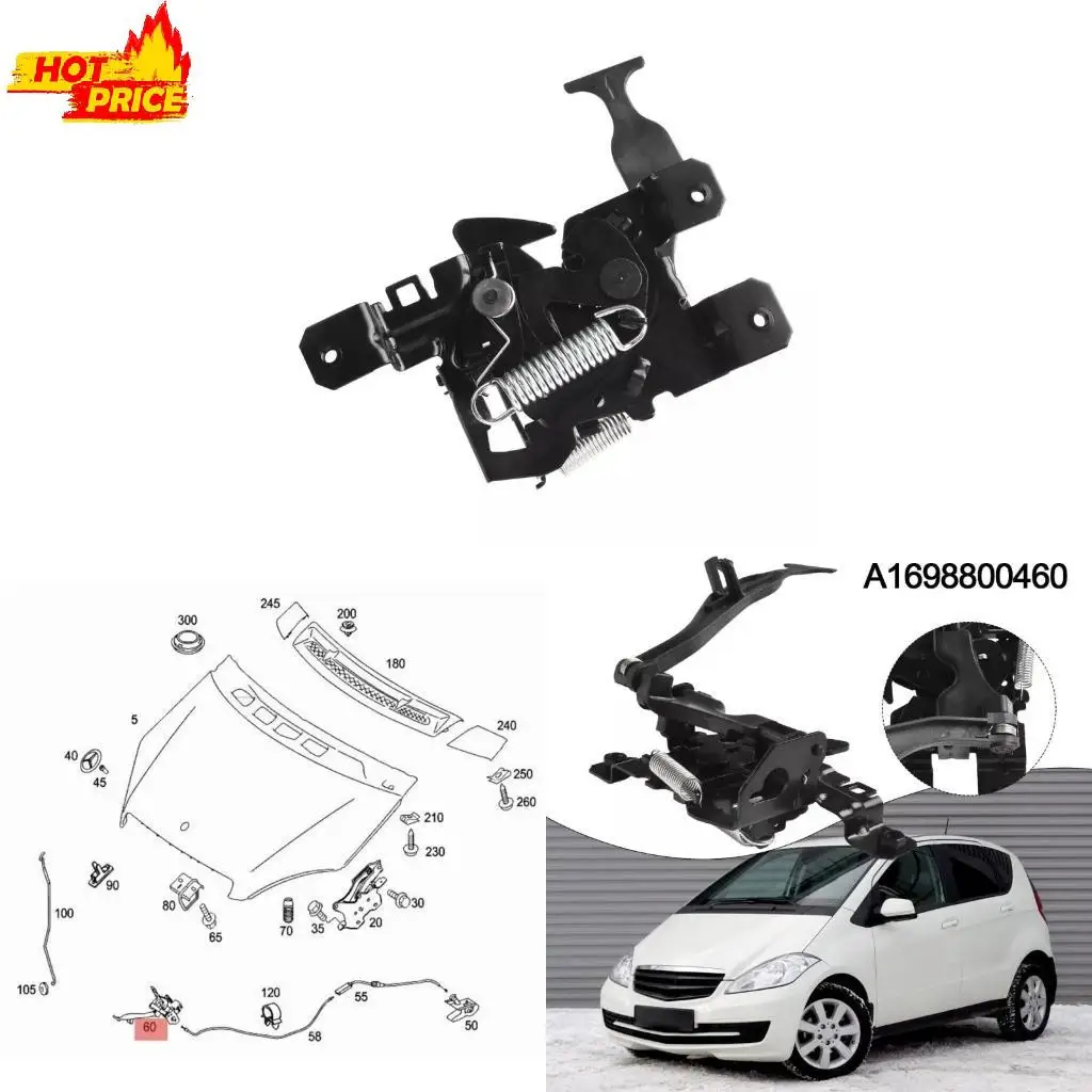 Engine Hood Cover Locking Mechanism For W169 A200 A180 A170 A160 A150 Ensures Safety & Stability A1698800460 1698800460 
Engine Hood Cover Locking Mechanism For W169 A200 A180 A170 A160 A150 Ensures Safety & Stability A1698800460 1698800460