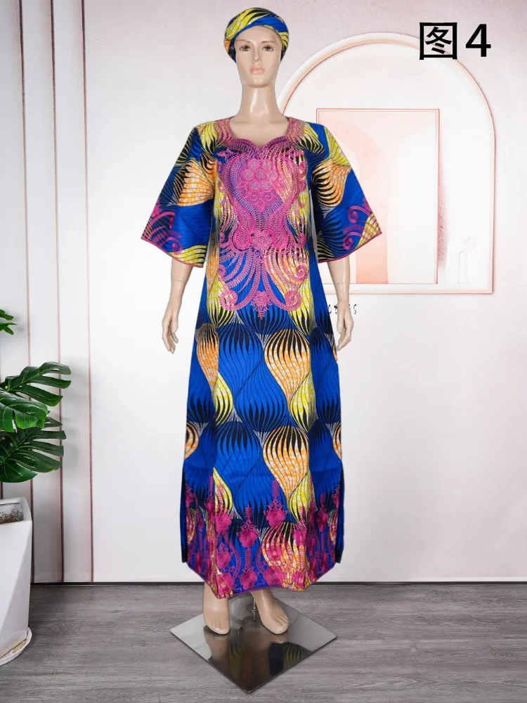 Plus Size African Clothes for Women 2025 New Dashiki Ankara Embroidery Bazin Riche Design Wedding Party Dresses with Headscarf
Plus Size African Clothes for Women 2025 New Dashiki Ankara Embroidery Bazin Riche Design Wedding Party Dresses with Headscarf
