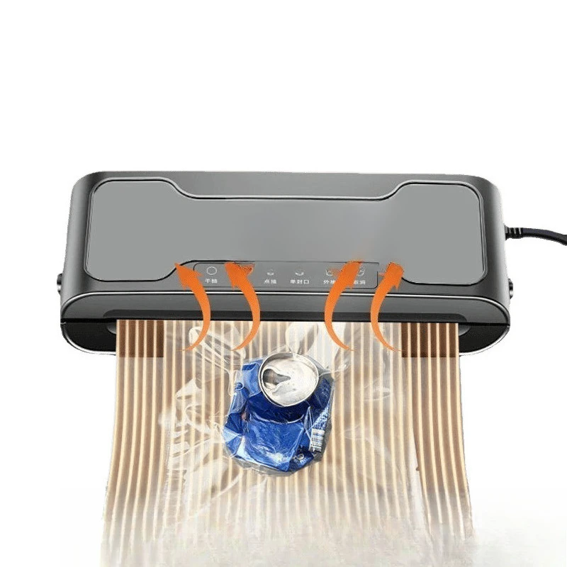 Vacuum sealing machine Household food packaging Automatic vacuum preservation machine
Vacuum sealing machine Household food packaging Automatic vacuum preservation machine