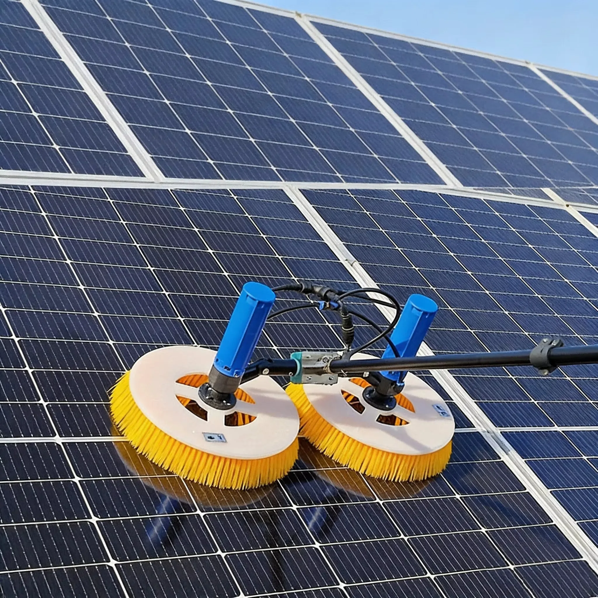 OEM Eco-Friendly Handheld Dual-Head Electric Photovoltaic Cleaning BrushNylon Disc Easy Use Convenient Design-BorisBrush
OEM Eco-Friendly Handheld Dual-Head Electric Photovoltaic Cleaning BrushNylon Disc Easy Use Convenient Design-BorisBrush