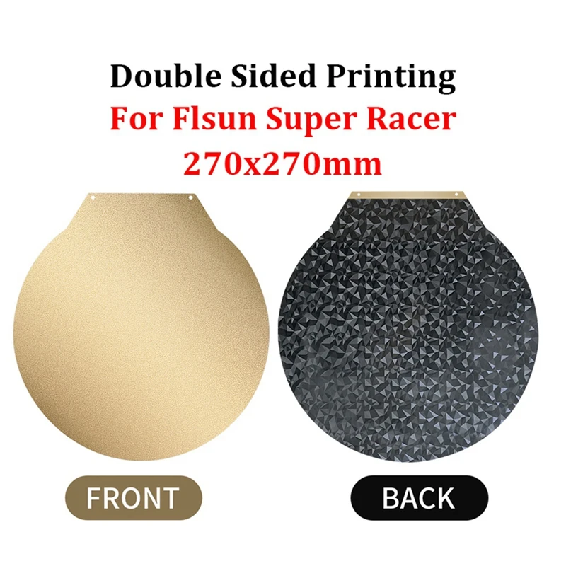 Для Flsun Super Racer PEI Гибкая гладкая складная пластина PEO Hot Bed для Flsun SR 270 мм Магнитный пружинный стальной лист без основания
Для Flsun Super Racer PEI Гибкая гладкая складная пластина PEO Hot Bed для Flsun SR 270 мм Магнитный пружинный стальной лист без основания