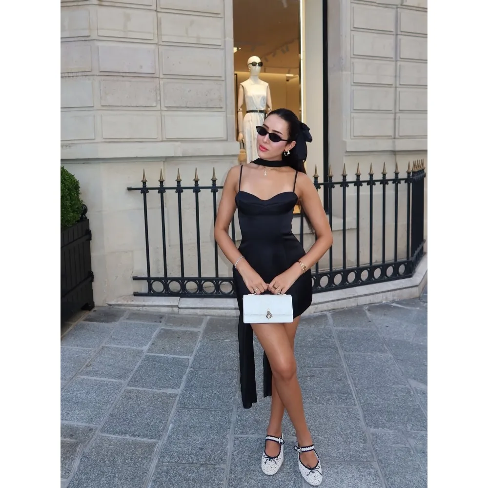 Customized Satin Short Evening Dresses Spaghetti Straps Party Dress Scarf Dressy Ruched Mini Prom Gowns for Women 2026 Bespoke
Customized Satin Short Evening Dresses Spaghetti Straps Party Dress Scarf Dressy Ruched Mini Prom Gowns for Women 2026 Bespoke