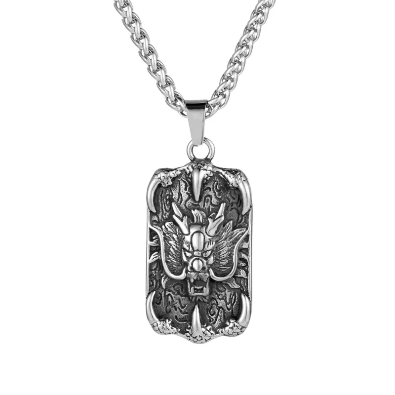 Shenlong Dragon Claw Hanging Tag National Style New Titanium Steel Necklace Pendant for Men
Shenlong Dragon Claw Hanging Tag National Style New Titanium Steel Necklace Pendant for Men