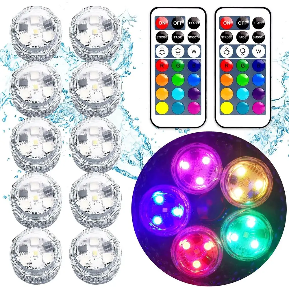 Portable Waterproof LED Tea Lights for Vase, RGB Color Changing, Ideal for Home, Party, Wedding, and Halloween Decor
Portable Waterproof LED Tea Lights for Vase, RGB Color Changing, Ideal for Home, Party, Wedding, and Halloween Decor