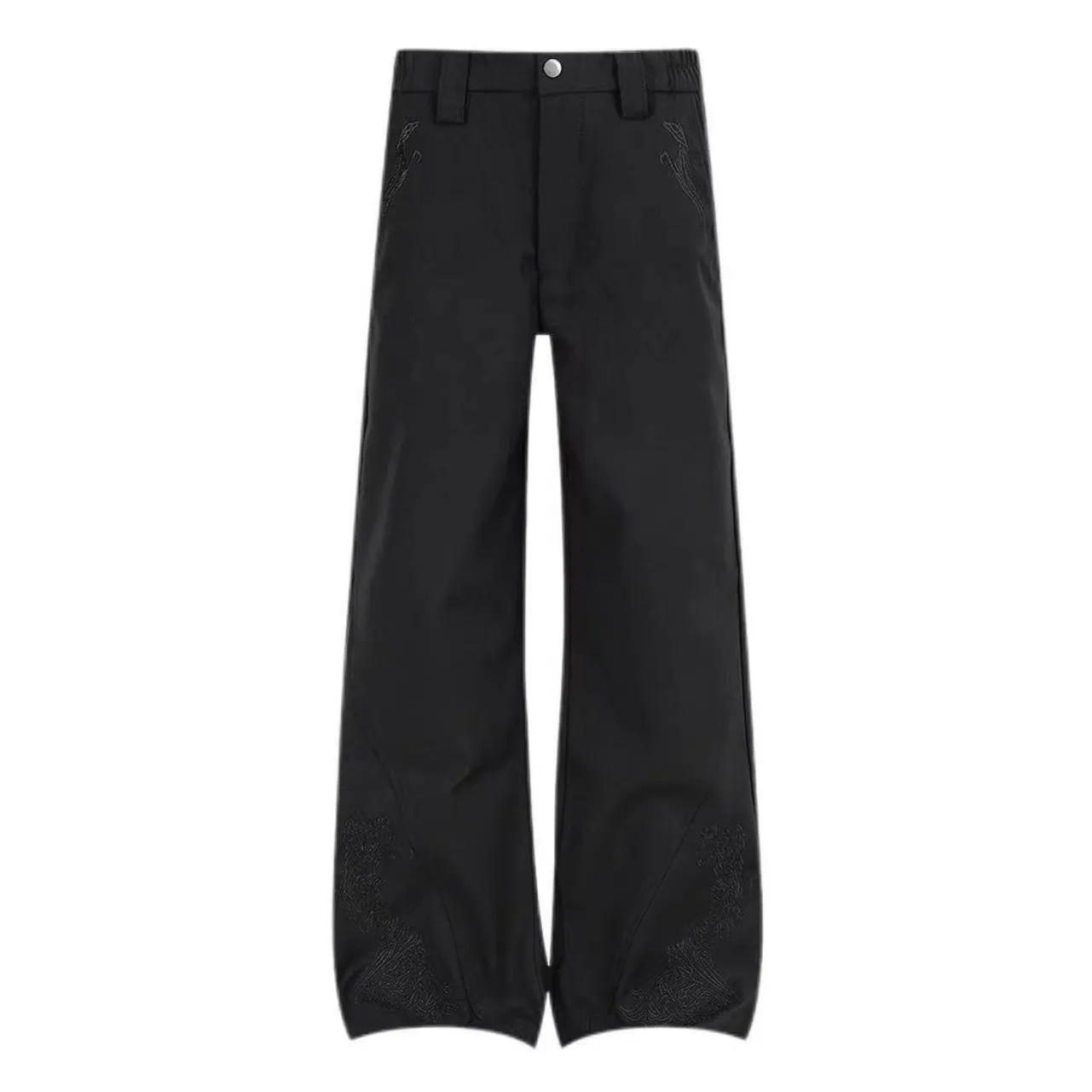 Elegant Embroidered Loose Men's And Women's West Pants Draping Casual Trousers Black Long Pants Fashionable for Spring Autumn
Elegant Embroidered Loose Men's And Women's West Pants Draping Casual Trousers Black Long Pants Fashionable for Spring Autumn