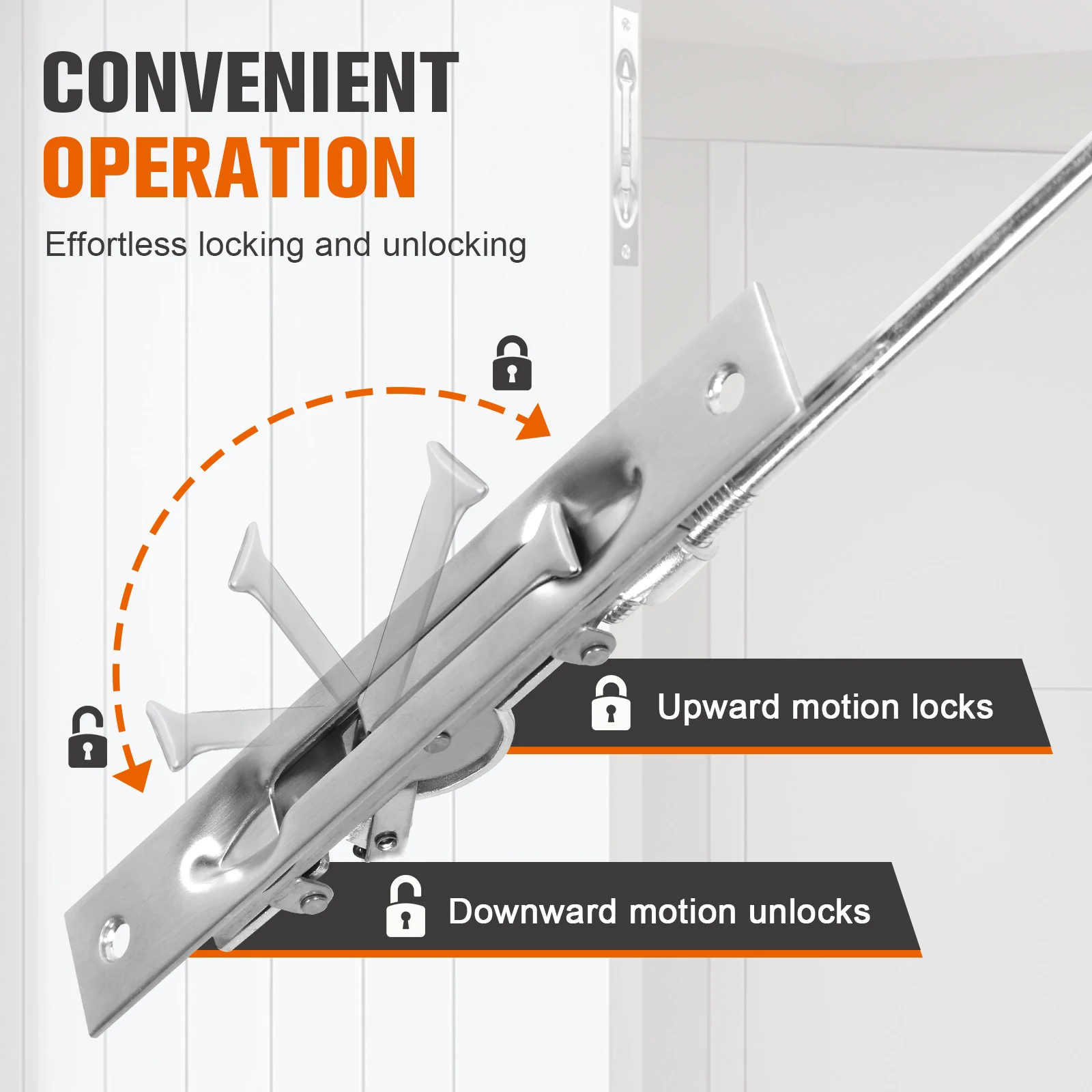 10 Packs Lever Extension Flush Bolt 16.54inch Concealed Safety Door Lock Solid Stainless Steel for French Doors Composite Doors
10 Packs Lever Extension Flush Bolt 16.54inch Concealed Safety Door Lock Solid Stainless Steel for French Doors Composite Doors