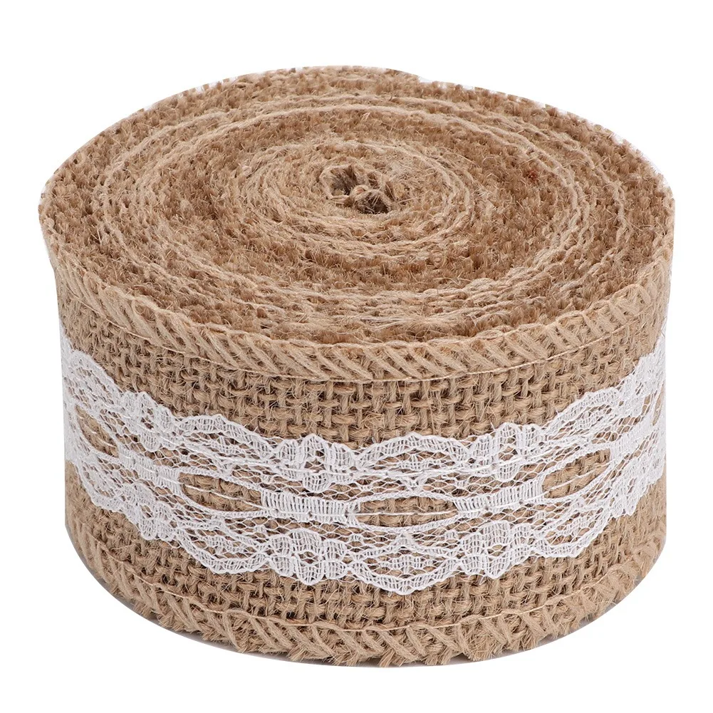 2 Rolls 5m Beautiful Linen Lace Roll Ribbon Home Christmas Festival Wedding Party DIY Decoration Accessories
2 Rolls 5m Beautiful Linen Lace Roll Ribbon Home Christmas Festival Wedding Party DIY Decoration Accessories