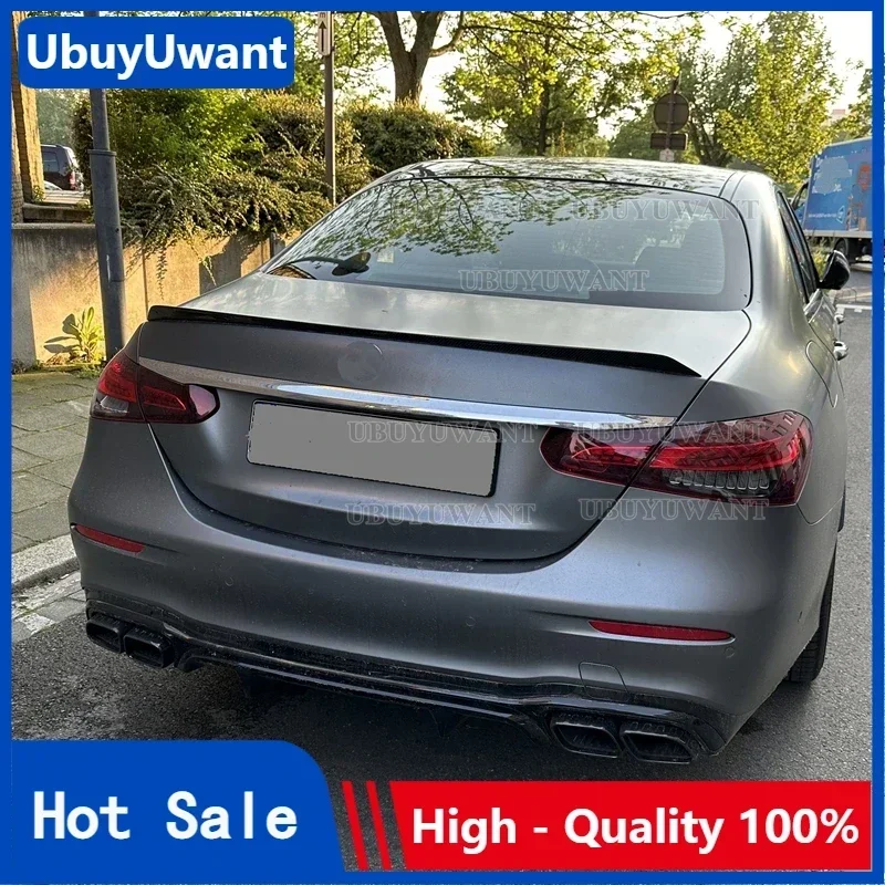 For Benz W213 Spoiler 2021 NEW E-class E200 E300 E320 E63 Carbon Color Rear Spoiler Wing Trunk Lid Cover Car Styling
For Benz W213 Spoiler 2021 NEW E-class E200 E300 E320 E63 Carbon Color Rear Spoiler Wing Trunk Lid Cover Car Styling