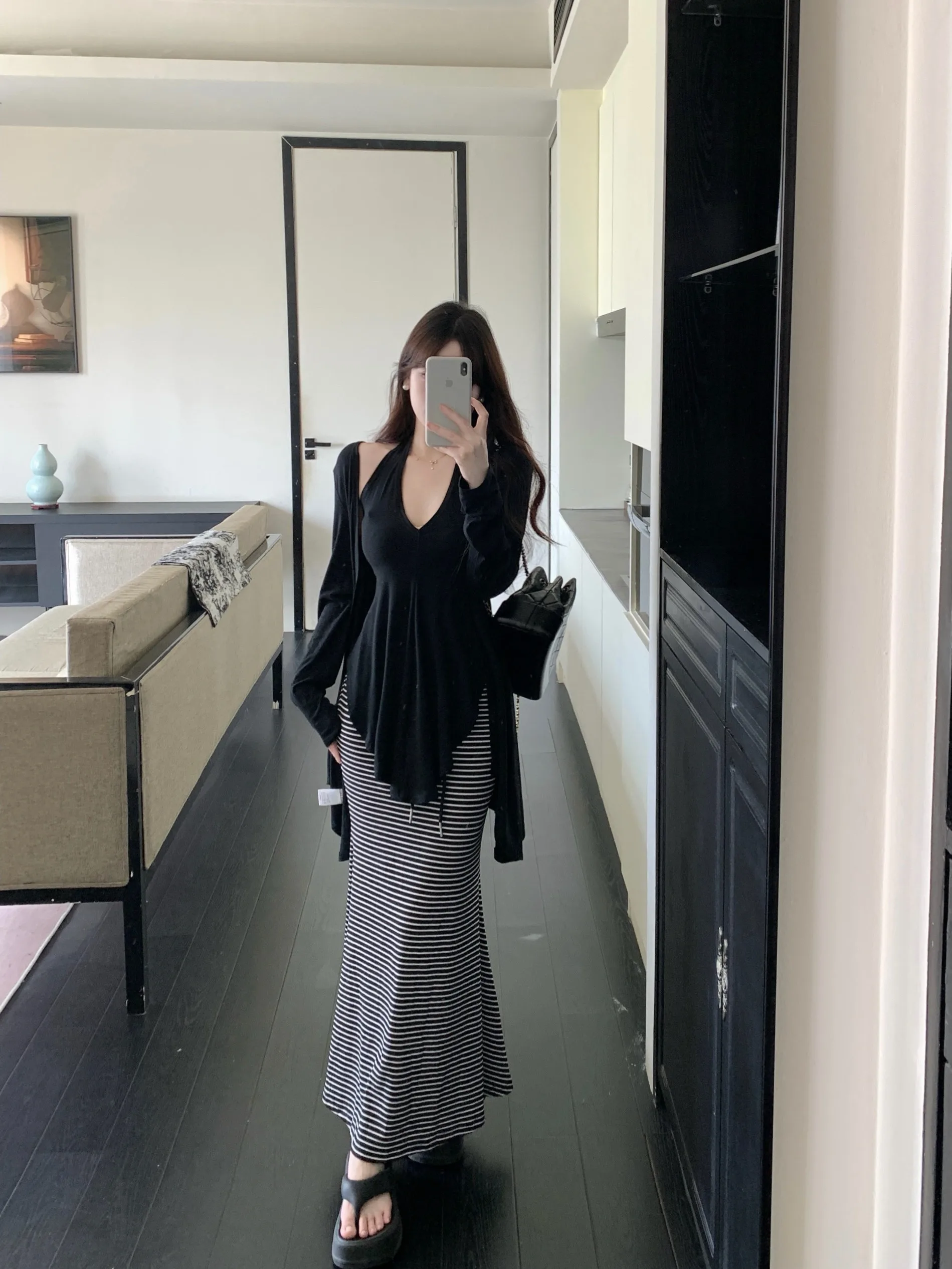 Elegant plus Size Set Summer Slimming Cover up Fish Tail Halter Neck Cardigan Top And Midi Skirt Casual Commute Style
Elegant plus Size Set Summer Slimming Cover up Fish Tail Halter Neck Cardigan Top And Midi Skirt Casual Commute Style