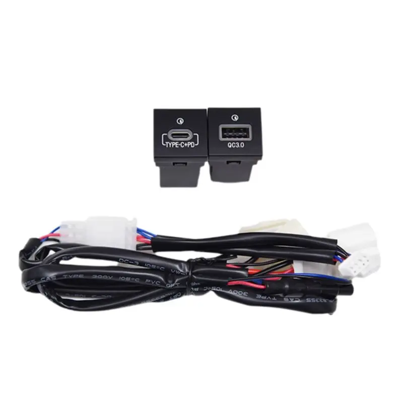 Car QC3.0+PD Fast Socket 12V/24V USB Charging Outlet Power Adapter For VW Golf 2006-2012-N30R
Car QC3.0+PD Fast Socket 12V/24V USB Charging Outlet Power Adapter For VW Golf 2006-2012-N30R