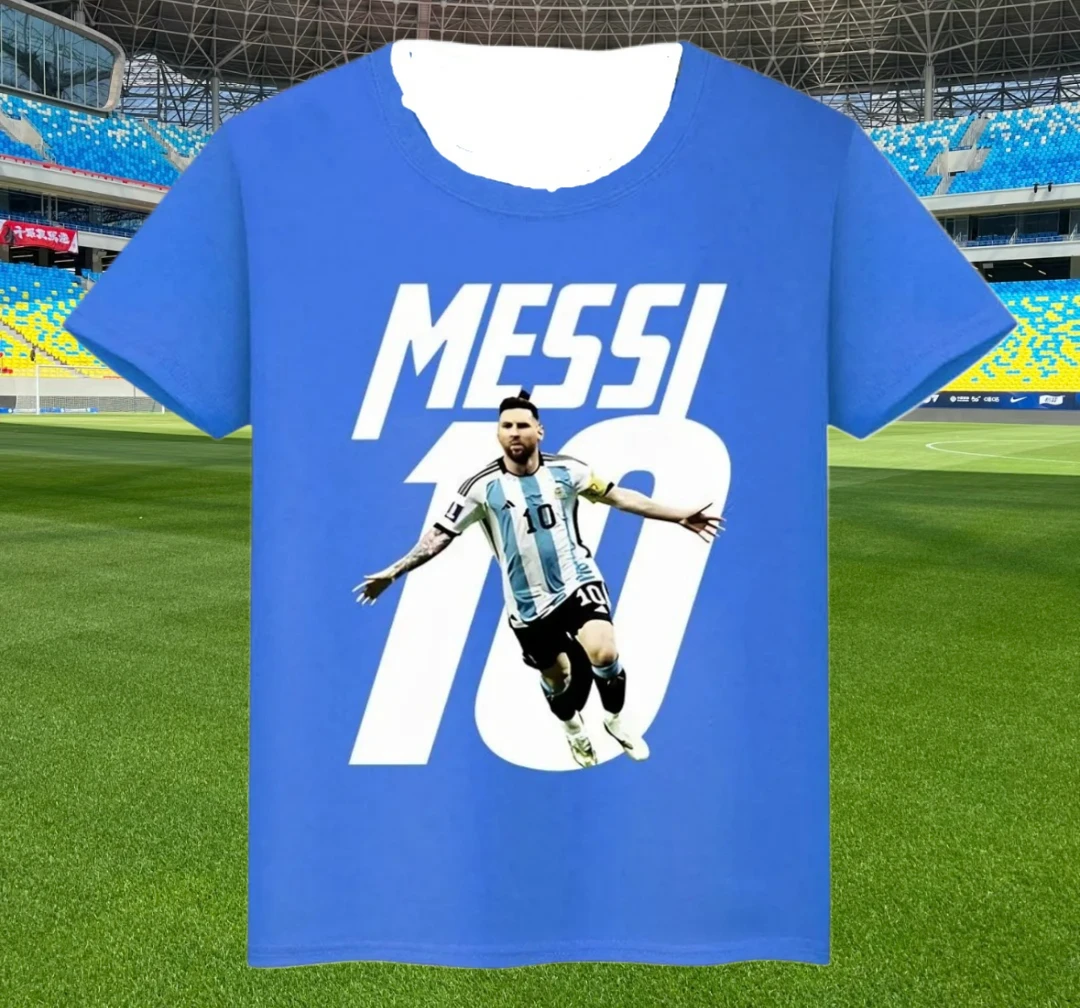 Summer 2025 New Release: Messi Portrait Boy T-shirt, A Beautiful and Lively Casual Sports T-shirt
Summer 2025 New Release: Messi Portrait Boy T-shirt, A Beautiful and Lively Casual Sports T-shirt