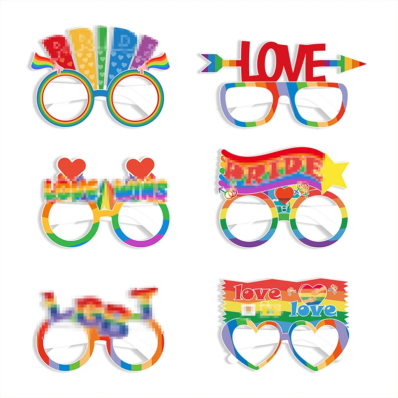 6/12pcs World Pride Month Photo Props, Rainbow Glasses Dress Up Supplies, Pride Day Paper Glasses, Rainbow Holiday Paper Glasses
6/12pcs World Pride Month Photo Props, Rainbow Glasses Dress Up Supplies, Pride Day Paper Glasses, Rainbow Holiday Paper Glasses