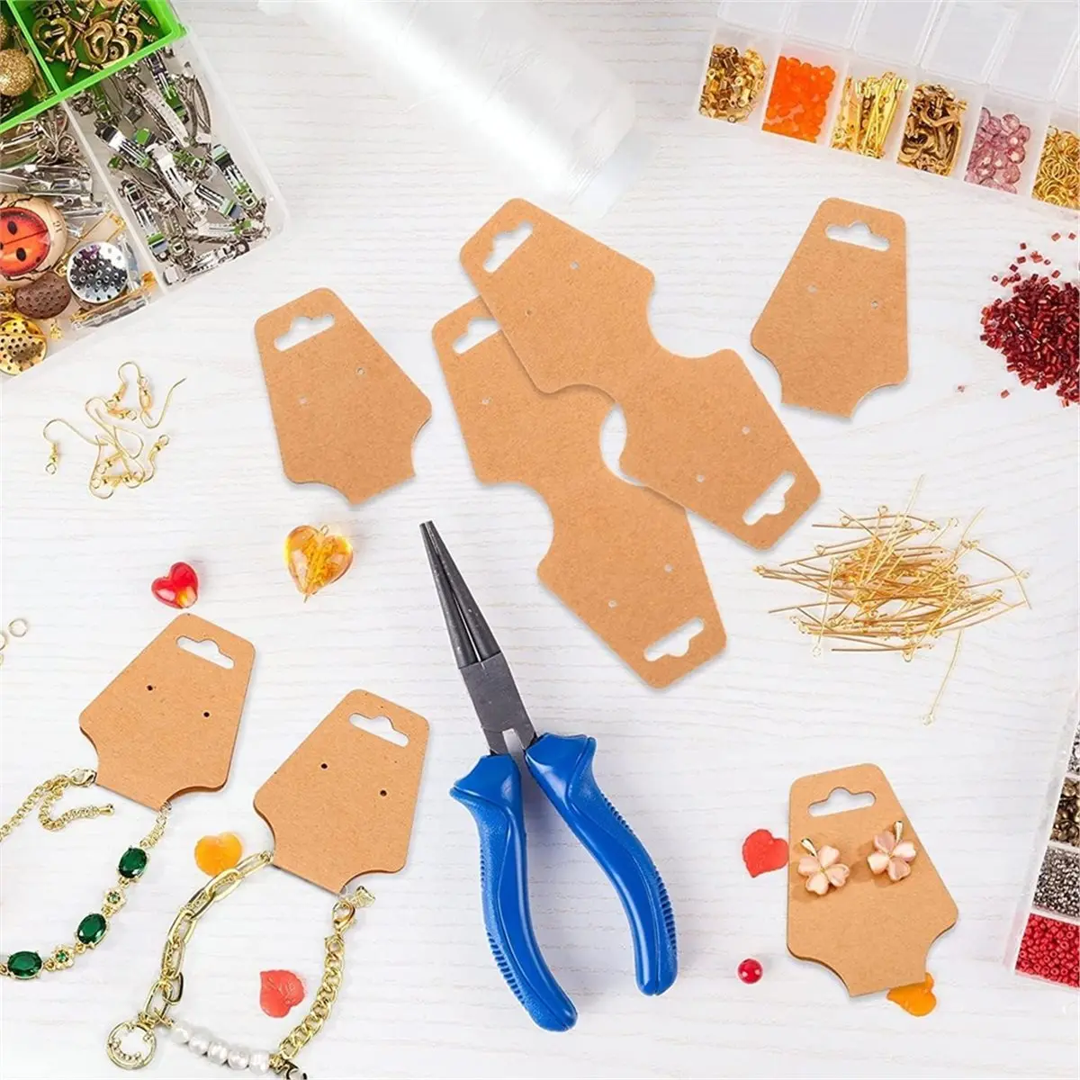 200 Pcs Jewelry Display Cards Self Adhesive Necklace Blank Jewelry Card Necklace Bracelet Keychain Holder
200 Pcs Jewelry Display Cards Self Adhesive Necklace Blank Jewelry Card Necklace Bracelet Keychain Holder