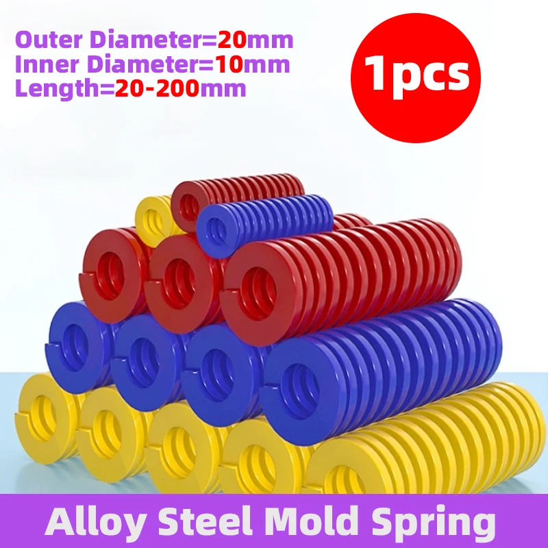 Creamily 1PCS Mould Die Spring Spiral Stamping Compression Die Springs Outer Diameter=20mm Inner Diameter=10mm Length=20-200mm
Creamily 1PCS Mould Die Spring Spiral Stamping Compression Die Springs Outer Diameter=20mm Inner Diameter=10mm Length=20-200mm