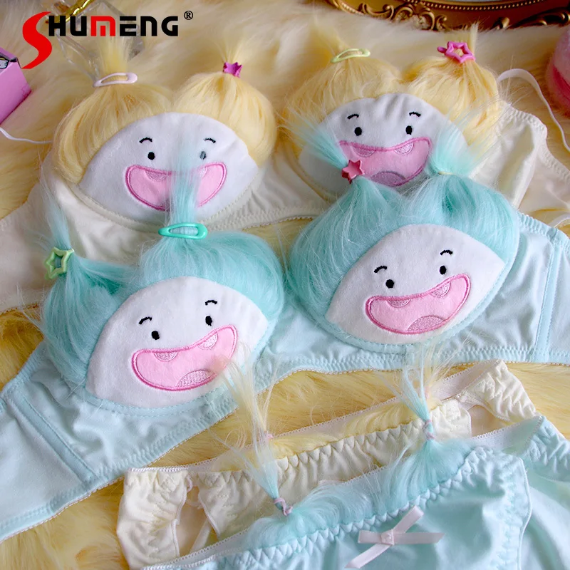 Plush Doll Autumn Winter Plush Brief Sets Women's Small Chest Push Up Bra Suit Female Warm Bra Plush Cute Girl Intimates
Plush Doll Autumn Winter Plush Brief Sets Women's Small Chest Push Up Bra Suit Female Warm Bra Plush Cute Girl Intimates