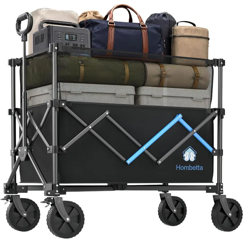 39" Collapsible Wagon Cart, 450 lbs Heavy Duty olding Wagon with Brakes, Adjustable 150L-300L Utility Wagon with All-Terrain Whe
39" Collapsible Wagon Cart, 450 lbs Heavy Duty olding Wagon with Brakes, Adjustable 150L-300L Utility Wagon with All-Terrain Whe