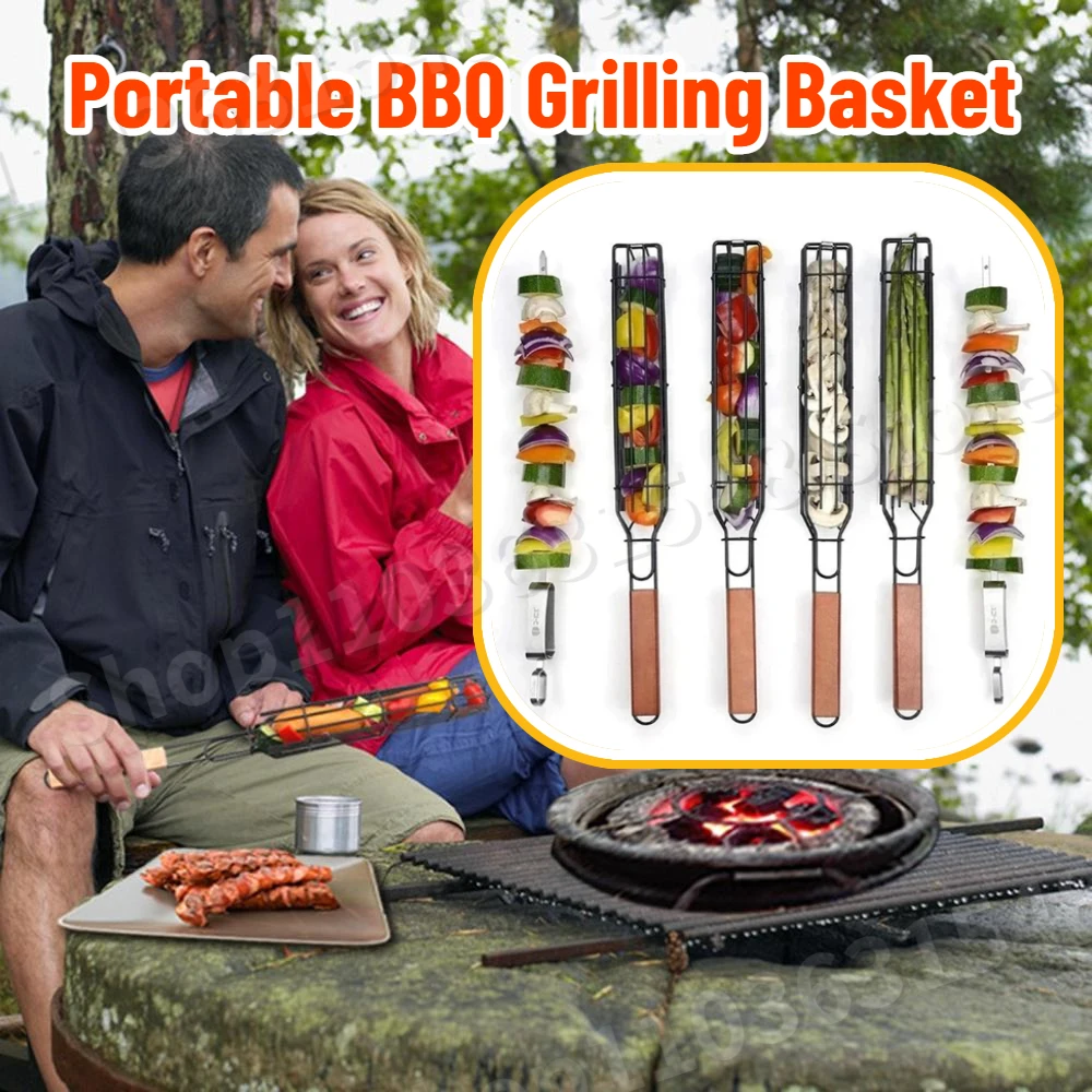 2024 Portable BBQ Grilling Basket Stainless Steel Nonstick Barbecue Grill Basket Tools Grill Mesh for Meat Hamburger BBQ Tools
2024 Portable BBQ Grilling Basket Stainless Steel Nonstick Barbecue Grill Basket Tools Grill Mesh for Meat Hamburger BBQ Tools