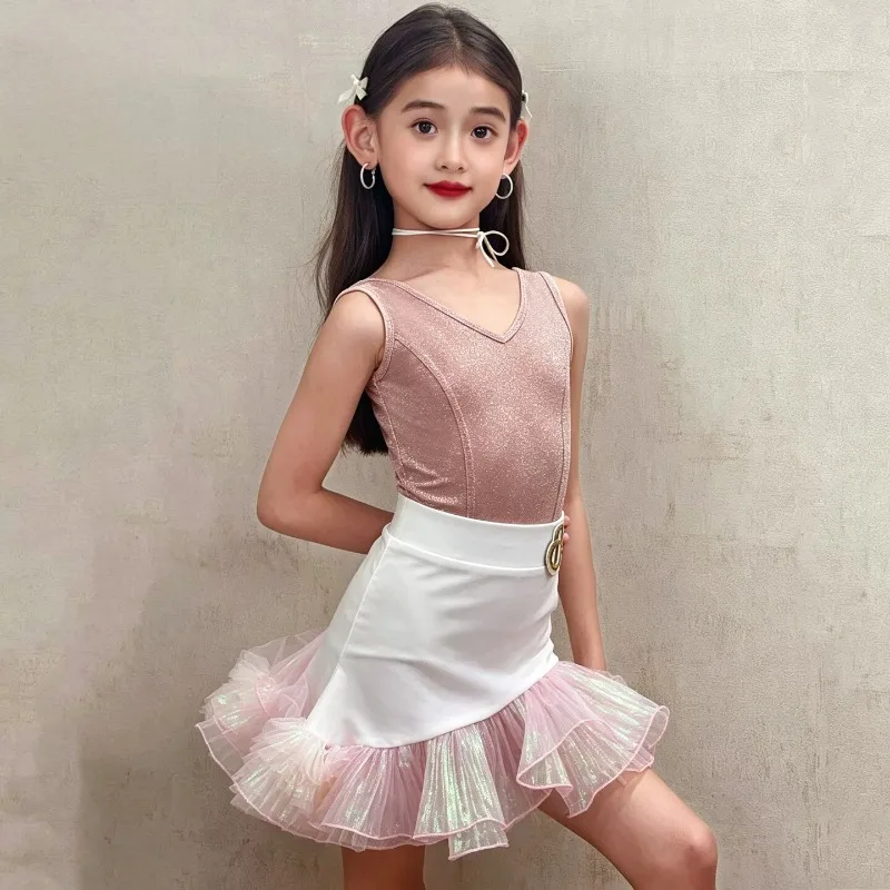 Girl Latin Dance Dress Ballroom Children Dance Costume Salsa White Kids Tango Dresses Dancing Stage Performance Clothing
Girl Latin Dance Dress Ballroom Children Dance Costume Salsa White Kids Tango Dresses Dancing Stage Performance Clothing