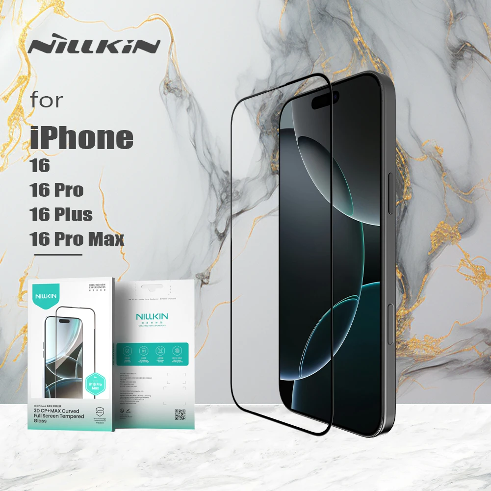 Nillkin For iPhone 16 Pro Max 16 Plus 3D CP+ MAX Anti-explosion Tempered Glass Full Coverage Phone Screen Protector For 16 Pro
Nillkin For iPhone 16 Pro Max 16 Plus 3D CP+ MAX Anti-explosion Tempered Glass Full Coverage Phone Screen Protector For 16 Pro