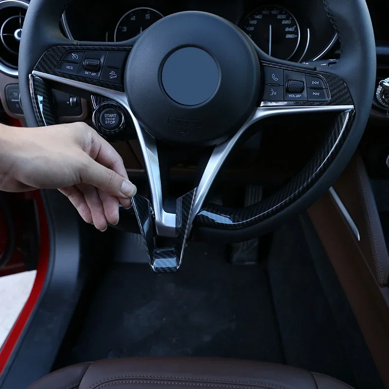 For Alfa Romeo Giulia Stelvio 2017-2019 ABS Matt Black Car Steering Wheel U Shaped Frame Cover Trim Sticker Car Accessories
For Alfa Romeo Giulia Stelvio 2017-2019 ABS Matt Black Car Steering Wheel U Shaped Frame Cover Trim Sticker Car Accessories