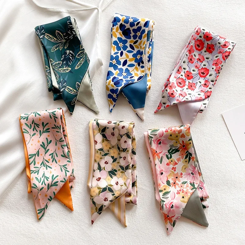 Floral Print Scarf Fresh Style Hair Band Long Ribbon Hair Tie for Women Bag Strap Versatile Hair Accessories Daily Outfit Decor
Floral Print Scarf Fresh Style Hair Band Long Ribbon Hair Tie for Women Bag Strap Versatile Hair Accessories Daily Outfit Decor