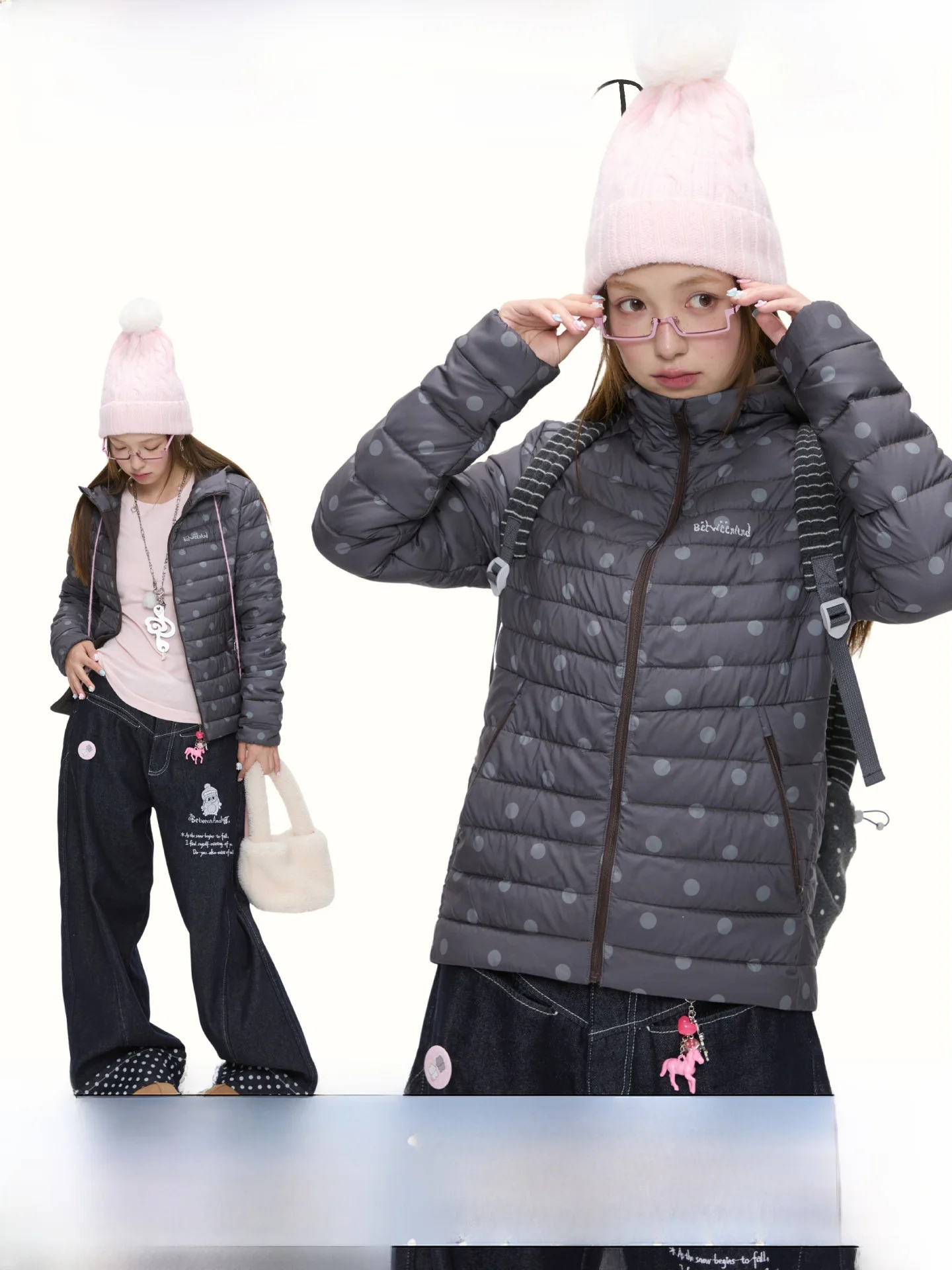 Зимняя женская куртка BENAND с капюшоном, в клетку, с милым принтом в горошек, свободного кроя, повседневная, теплая, с длинными рукавами, на молнии
Зимняя женская куртка BENAND с капюшоном, в клетку, с милым принтом в горошек, свободного кроя, повседневная, теплая, с длинными рукавами, на молнии