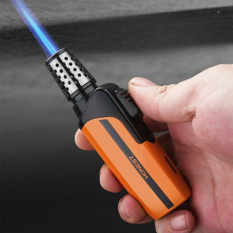 2026 Новая металлическая сигарная ветрозащитная газовая зажигалка с синим пламенем и прямым впрыском, портативная уличная зажигалка для барбекю для кемпинга, мужской подарок
2026 Новая металлическая сигарная ветрозащитная газовая зажигалка с синим пламенем и прямым впрыском, портативная уличная зажигалка для барбекю для кемпинга, мужской подарок