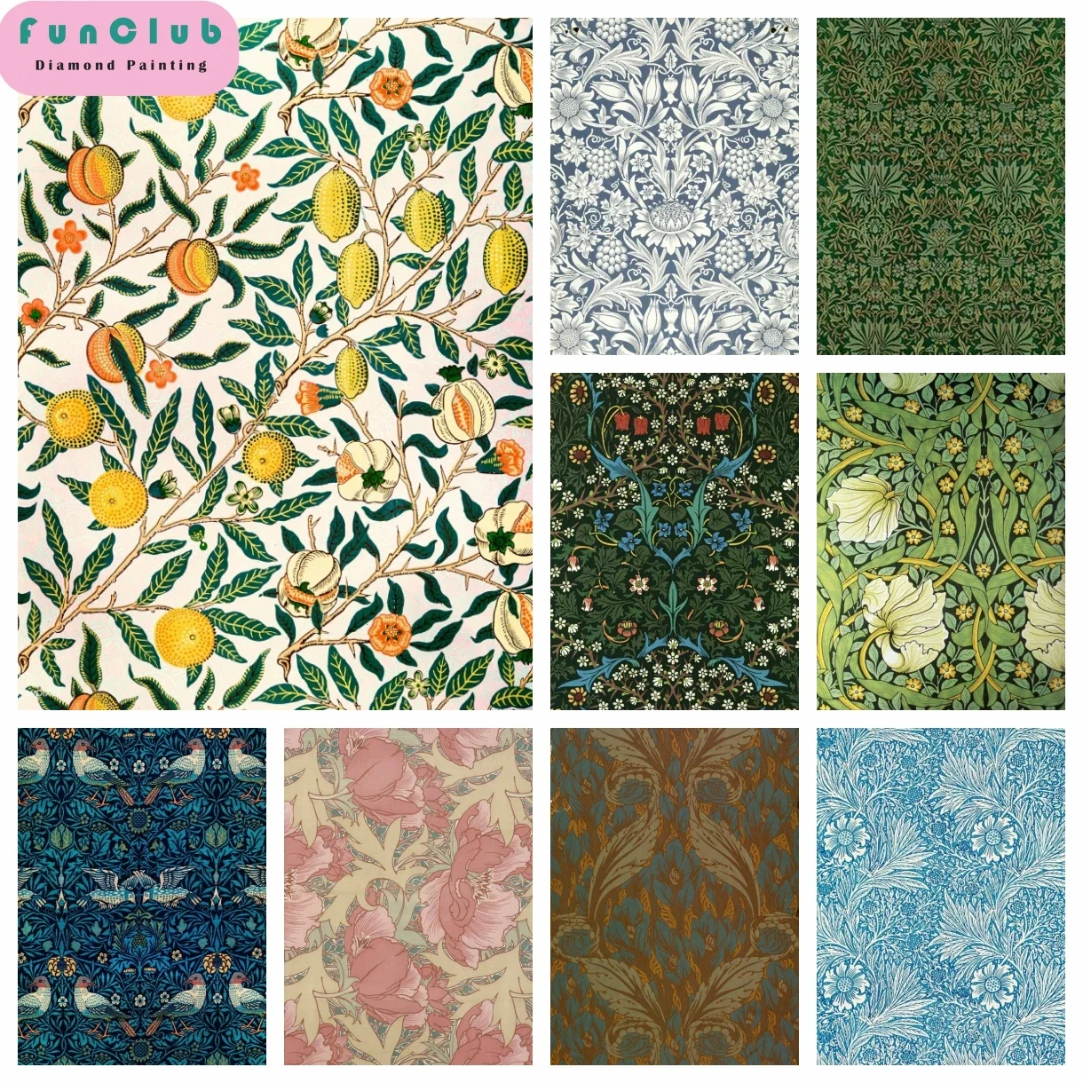 Музей Уильяма Моррис DIY алмазная живопись художественный комплект 5D вышивка ювелирные изделия винтажный лист цветок вышивка крестиком мозаика домашний декор подарок
Музей Уильяма Моррис DIY алмазная живопись художественный комплект 5D вышивка ювелирные изделия винтажный лист цветок вышивка крестиком мозаика домашний декор подарок