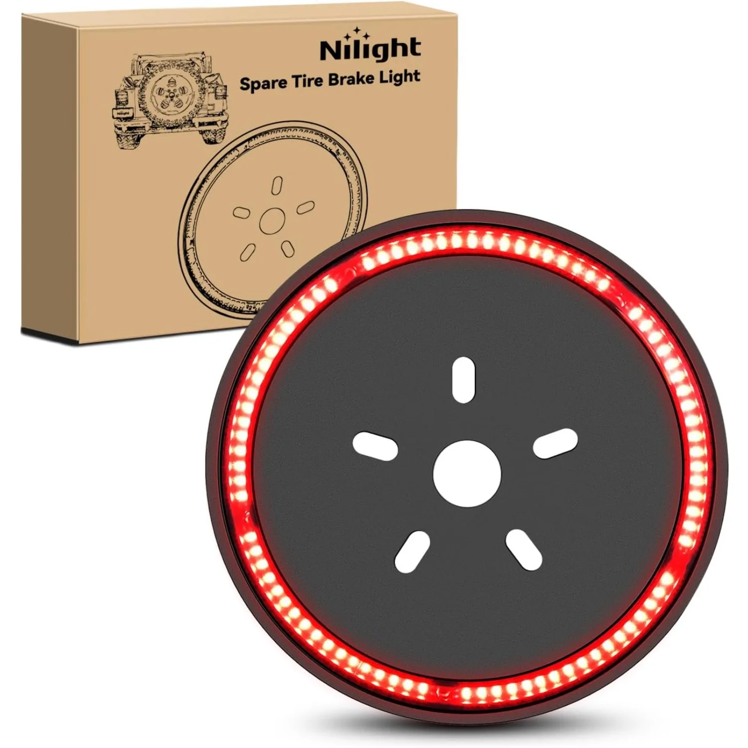 Nilight Spare Tire Brake Light Wheel Light 3rd Third Brake Light Rear lights for Wrangler 2007-2018 JK JKU YJ TJ Red Light
Nilight Spare Tire Brake Light Wheel Light 3rd Third Brake Light Rear lights for Wrangler 2007-2018 JK JKU YJ TJ Red Light