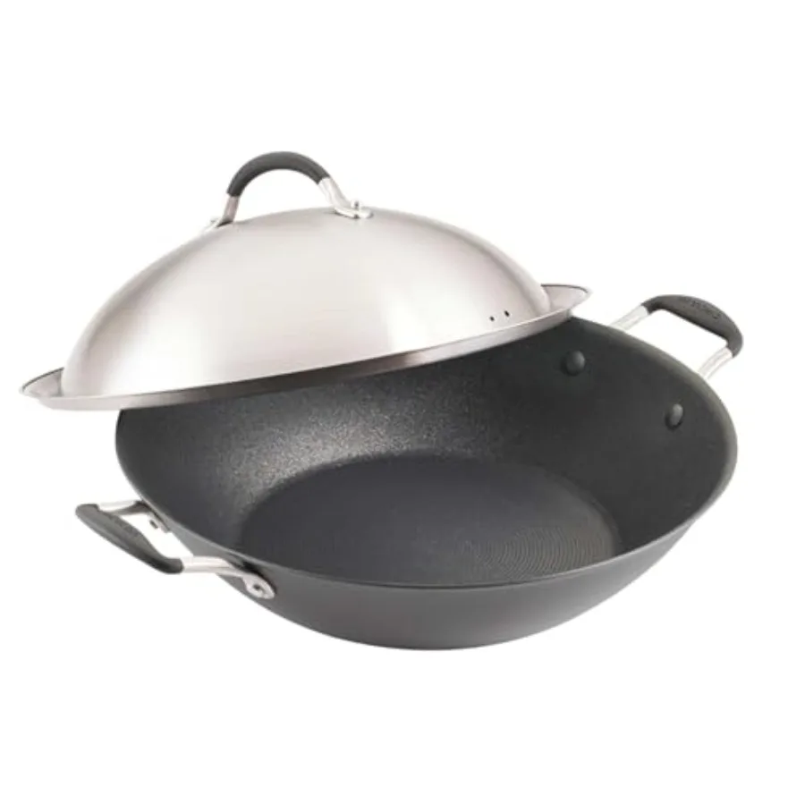 A1 Series w/ScratchDefense Nonstick Induction Wok with Lid, 14-Inch, Wok Pan with Lid, Graphite
A1 Series w/ScratchDefense Nonstick Induction Wok with Lid, 14-Inch, Wok Pan with Lid, Graphite