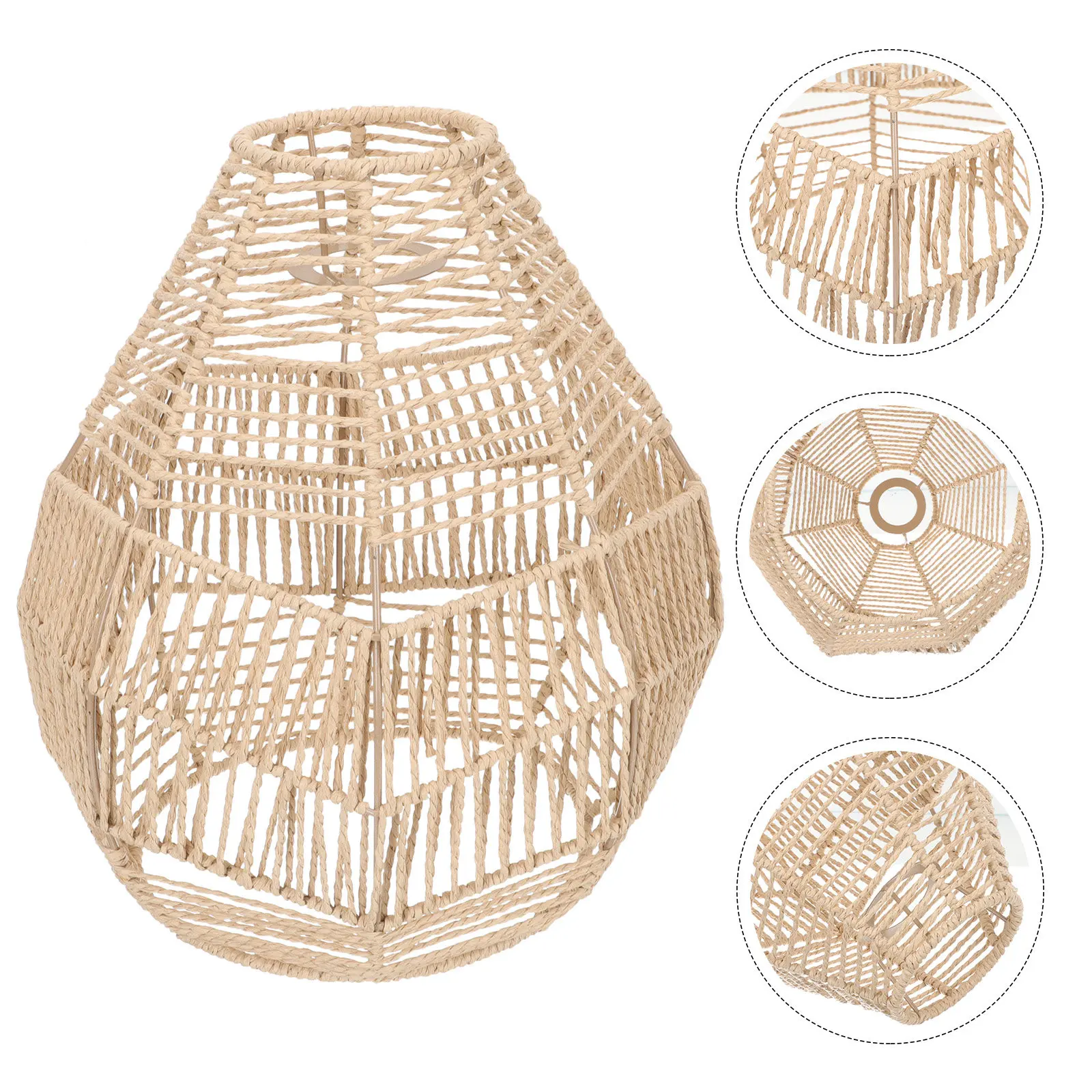 Mini Woven Lampshade Premium Paper Iron Material Dust Proof Minimalist Design Ceiling Lamp Shade Replacement for Bedroom Living
Mini Woven Lampshade Premium Paper Iron Material Dust Proof Minimalist Design Ceiling Lamp Shade Replacement for Bedroom Living