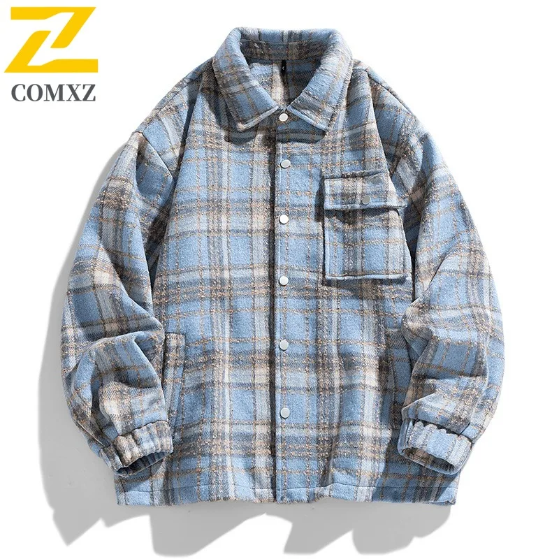 COMXZ 2025 New Japanese Vintage Plaid Jacket Men Trend Versatile Loose Fit Big Size Casual Student waterproof and windproof Coat
COMXZ 2025 New Japanese Vintage Plaid Jacket Men Trend Versatile Loose Fit Big Size Casual Student waterproof and windproof Coat