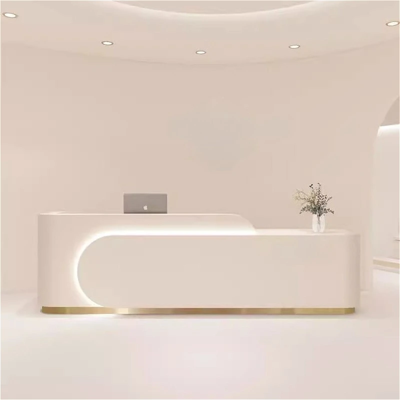 Nordic Creative Curved Reception Desk Oral Dental Beauty Salon Front Desk Clothing Store Consultation Office Furniture FYRD
Nordic Creative Curved Reception Desk Oral Dental Beauty Salon Front Desk Clothing Store Consultation Office Furniture FYRD