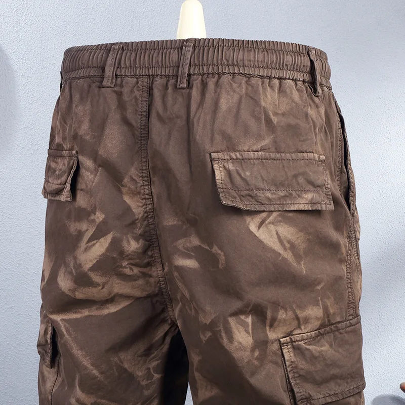 Camouflage elastic waist loose straight leg wide leg casual pants for men, fashionable outdoor sports hiking workwear pants
Camouflage elastic waist loose straight leg wide leg casual pants for men, fashionable outdoor sports hiking workwear pants