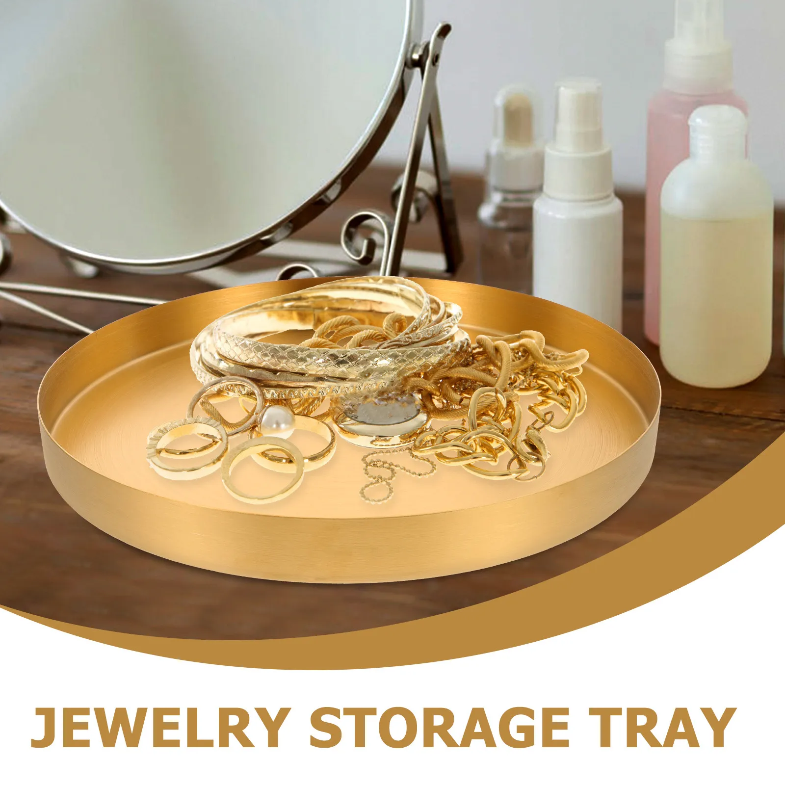 Metal Jewelry Tray Stainless Steel Space Saving Desktop Organizer For Ring Earring Necklace Trinket Dish Home Decor
Metal Jewelry Tray Stainless Steel Space Saving Desktop Organizer For Ring Earring Necklace Trinket Dish Home Decor