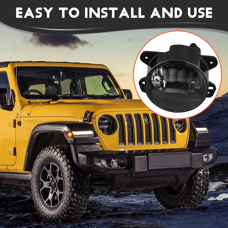 Car Front Bumper Fog Light Assembly For Jeep Wrangler JL 2018-2024 Yellow LED Daytime Running Light DRL Headlight Road
Car Front Bumper Fog Light Assembly For Jeep Wrangler JL 2018-2024 Yellow LED Daytime Running Light DRL Headlight Road