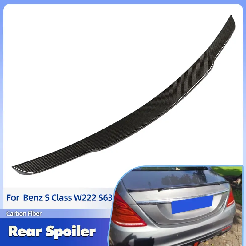 Car Rear Trunk Spoiler Wings Carbon Fiber for Mercedes Benz S Class W222 S63 Sedan 2014-2019 Rear Spoiler Boot Trunk Wing Lip
Car Rear Trunk Spoiler Wings Carbon Fiber for Mercedes Benz S Class W222 S63 Sedan 2014-2019 Rear Spoiler Boot Trunk Wing Lip