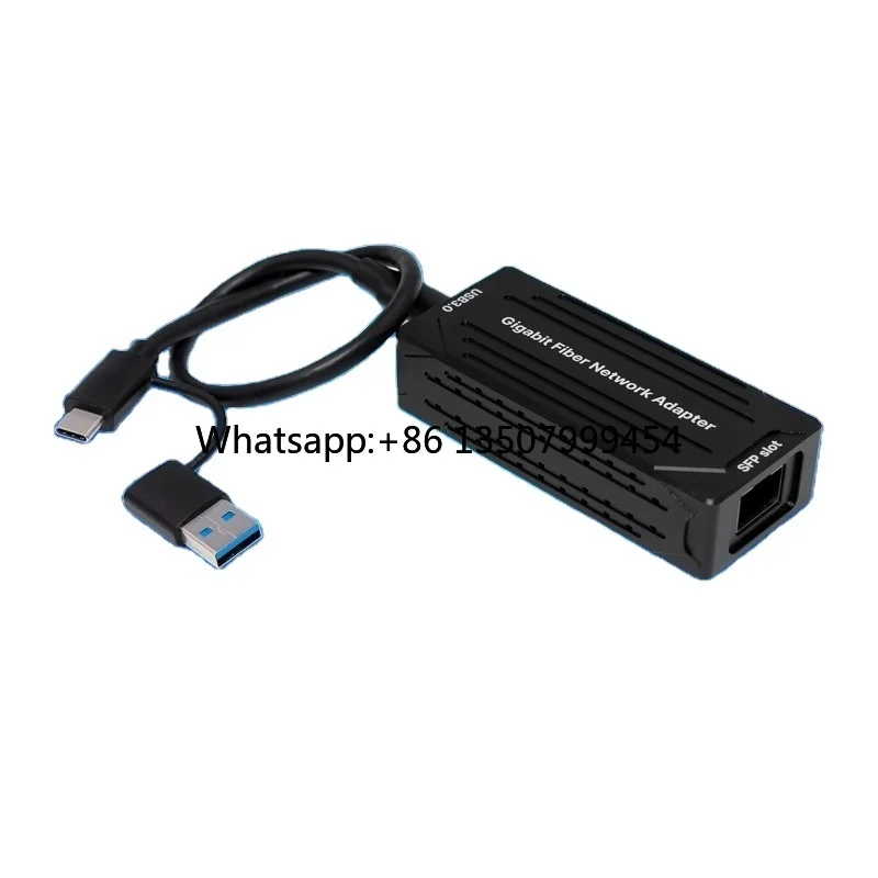 USB3.1 to A/C Gigabit SFP Fiber Optic Adapter ROHS Certified Internal for Mobile Gaming LAN Network in Stock
USB3.1 to A/C Gigabit SFP Fiber Optic Adapter ROHS Certified Internal for Mobile Gaming LAN Network in Stock