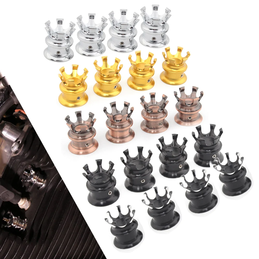 Black Motorcycle Accessory Crown Spark Plug Head Bolt Cap Cover Plug For Harley Softail Dyna Sportster XL883 Aluminum
Black Motorcycle Accessory Crown Spark Plug Head Bolt Cap Cover Plug For Harley Softail Dyna Sportster XL883 Aluminum