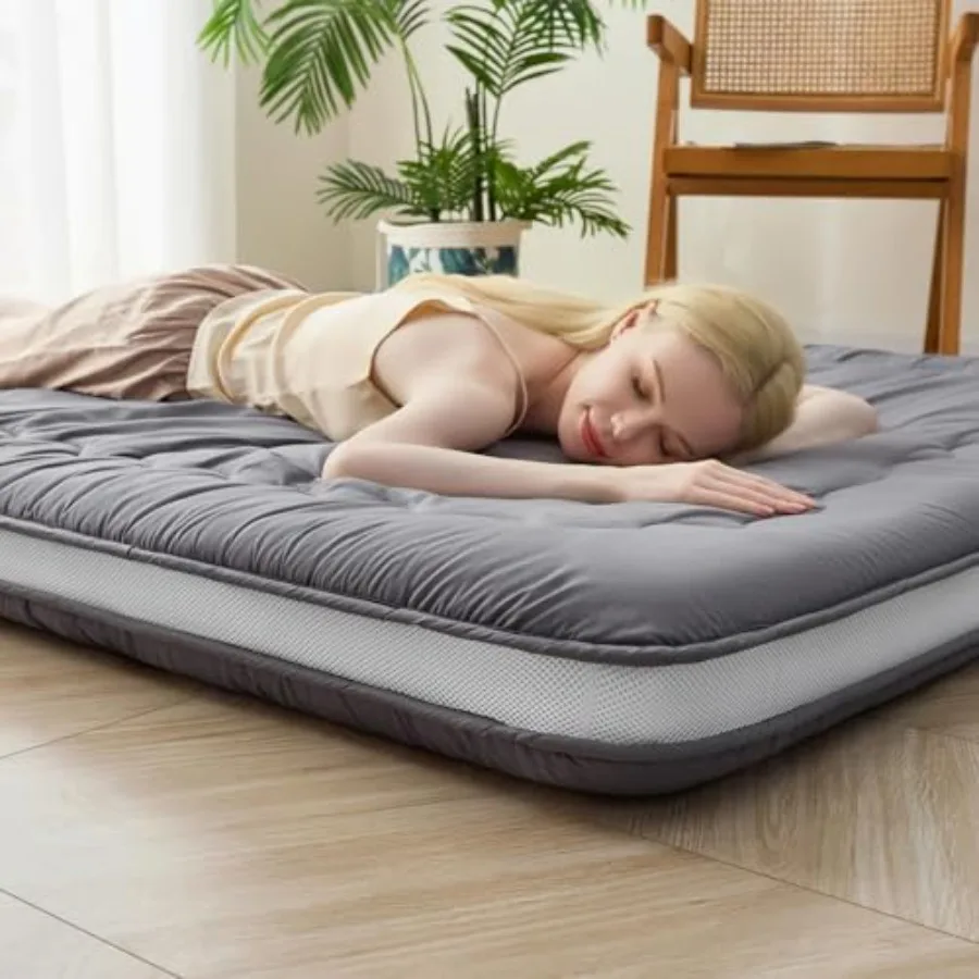 Japanese Floor Mattress, Thicken 4" Japanese Futon Mattress, Foldable and Portable Shiki Futon shikibuton,Roll Up Thicken Sleep
Japanese Floor Mattress, Thicken 4" Japanese Futon Mattress, Foldable and Portable Shiki Futon shikibuton,Roll Up Thicken Sleep