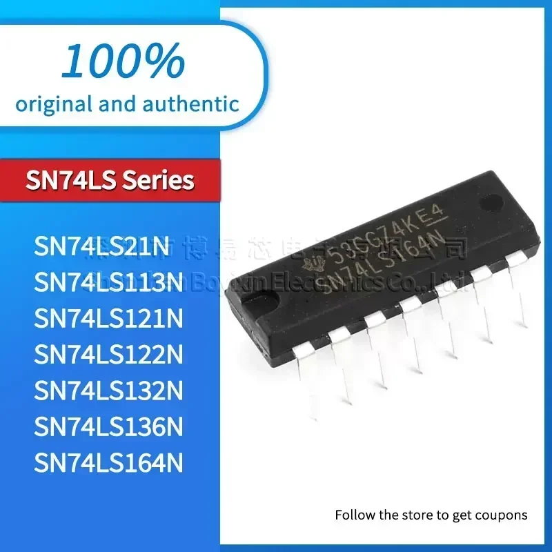 SN74LS164N SN74LS136N SN74LS132N SN74LS122N SN74LS121N SN74LS113N SN74LS21N Black casing
SN74LS164N SN74LS136N SN74LS132N SN74LS122N SN74LS121N SN74LS113N SN74LS21N Black casing