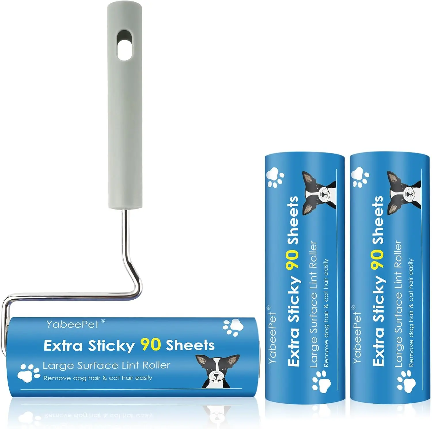 Giant 6.3'' Lint Roller, 270 Sheets Extra Sticky for Pet Hair & Clothes
Giant 6.3'' Lint Roller, 270 Sheets Extra Sticky for Pet Hair & Clothes