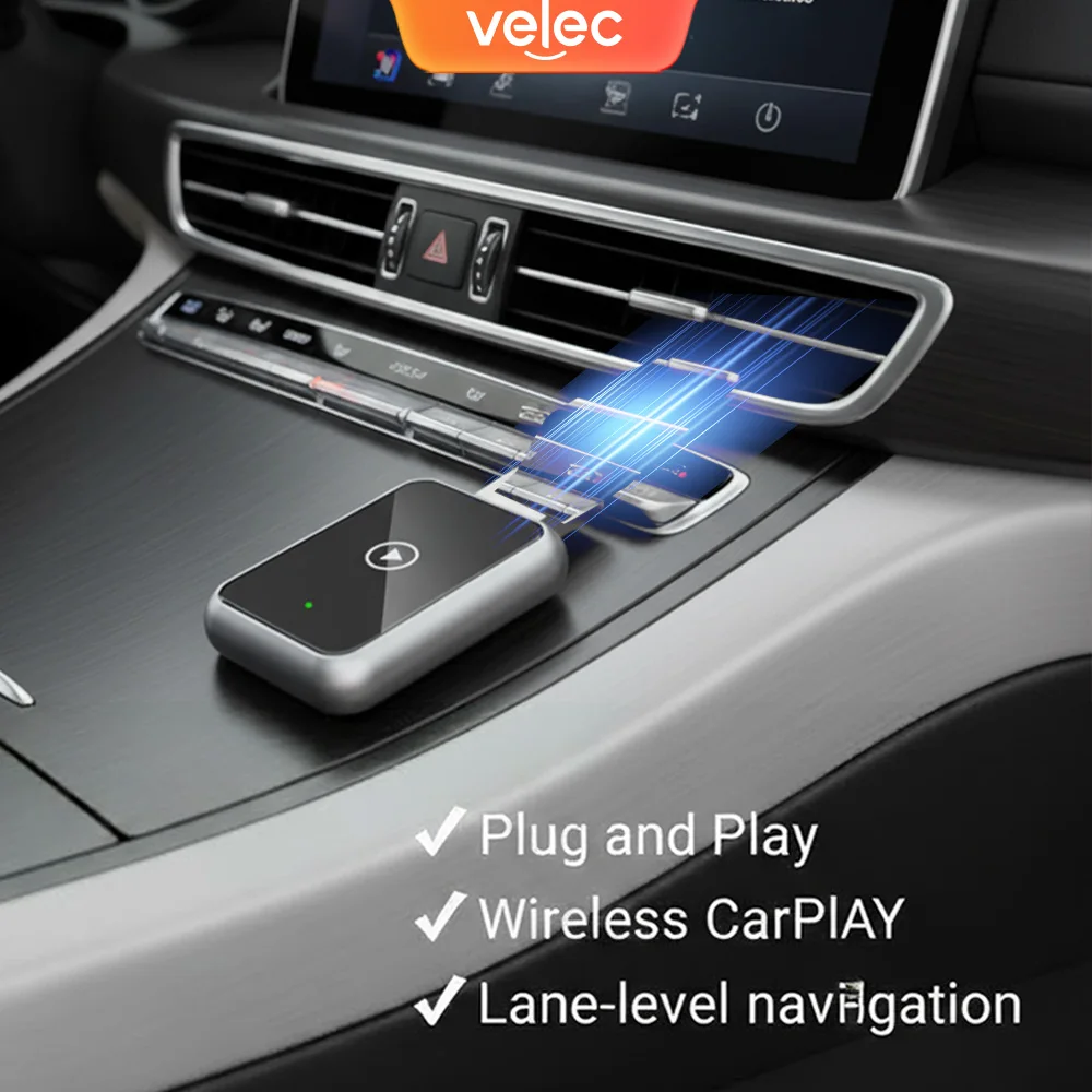 Velec 2025 НОВЫЙ беспроводной адаптер CarPlay Plug & Play для автомобилей 800+ iOS 10+ с руководством поперечной устойчивости Усе приложения с поддержкой CarPlay
Velec 2025 НОВЫЙ беспроводной адаптер CarPlay Plug & Play для автомобилей 800+ iOS 10+ с руководством поперечной устойчивости Усе приложения с поддержкой CarPlay