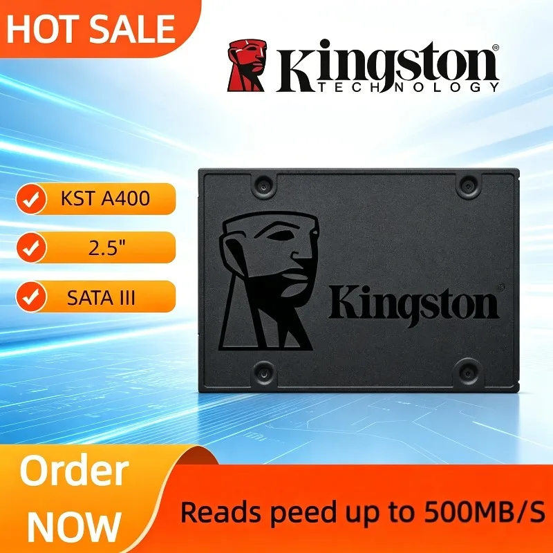 Kingston SSD Internal Solid State Drive A400 2.5 Inch SSDs SATA III HDD Hard Disk 960GB 480GB 240GB 120GB for Laptop Desktop PC
Kingston SSD Internal Solid State Drive A400 2.5 Inch SSDs SATA III HDD Hard Disk 960GB 480GB 240GB 120GB for Laptop Desktop PC