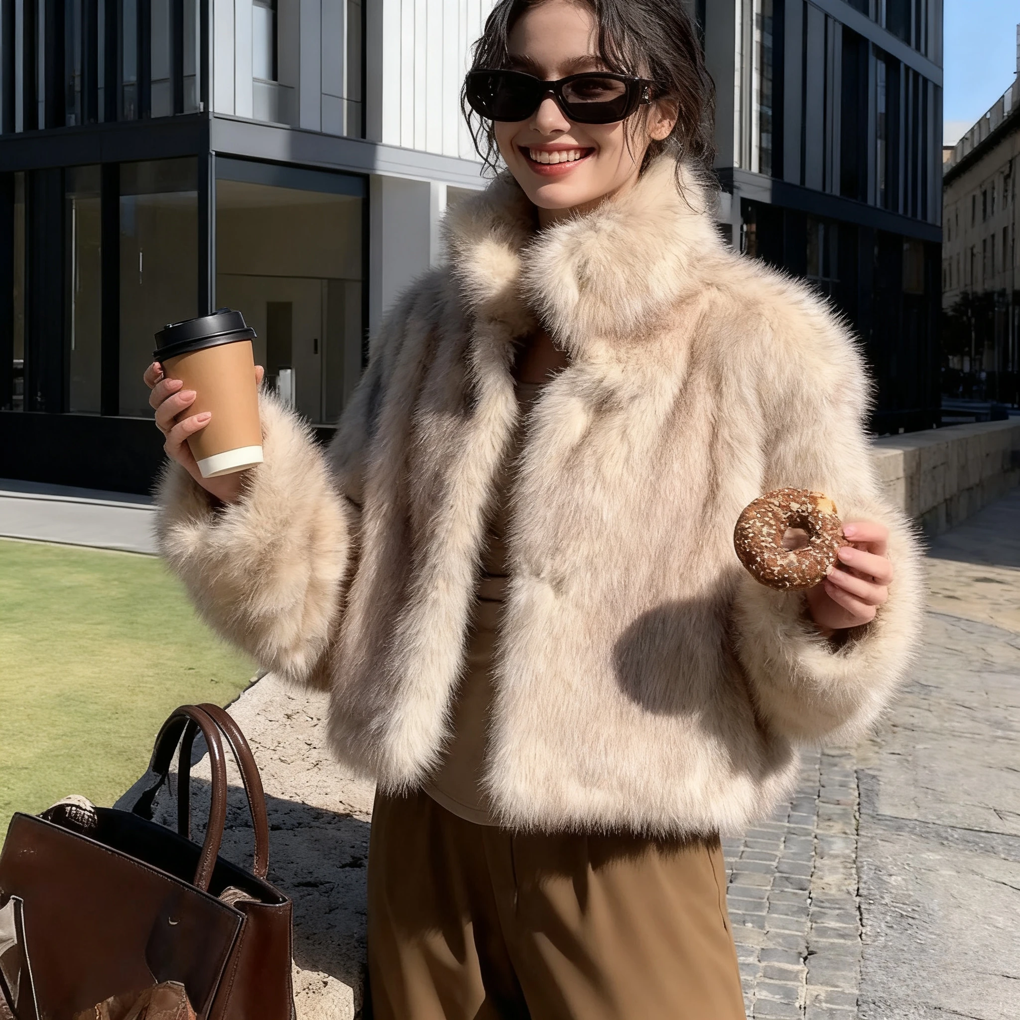 Furry Faux Fur Coats Women Jackets Short Coat Gradient Thick Warm Y2k Streetwear Elegant Open Stitch Outerwear Autumn Winter
Furry Faux Fur Coats Women Jackets Short Coat Gradient Thick Warm Y2k Streetwear Elegant Open Stitch Outerwear Autumn Winter