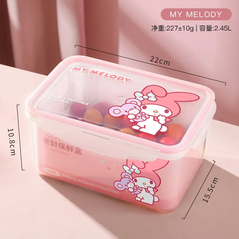 Sanrio Fresh Box Portable Sealed Refrigerator Microwave Oven Special High Temperature Resistant Plastic Bento Box Student Gift
Sanrio Fresh Box Portable Sealed Refrigerator Microwave Oven Special High Temperature Resistant Plastic Bento Box Student Gift