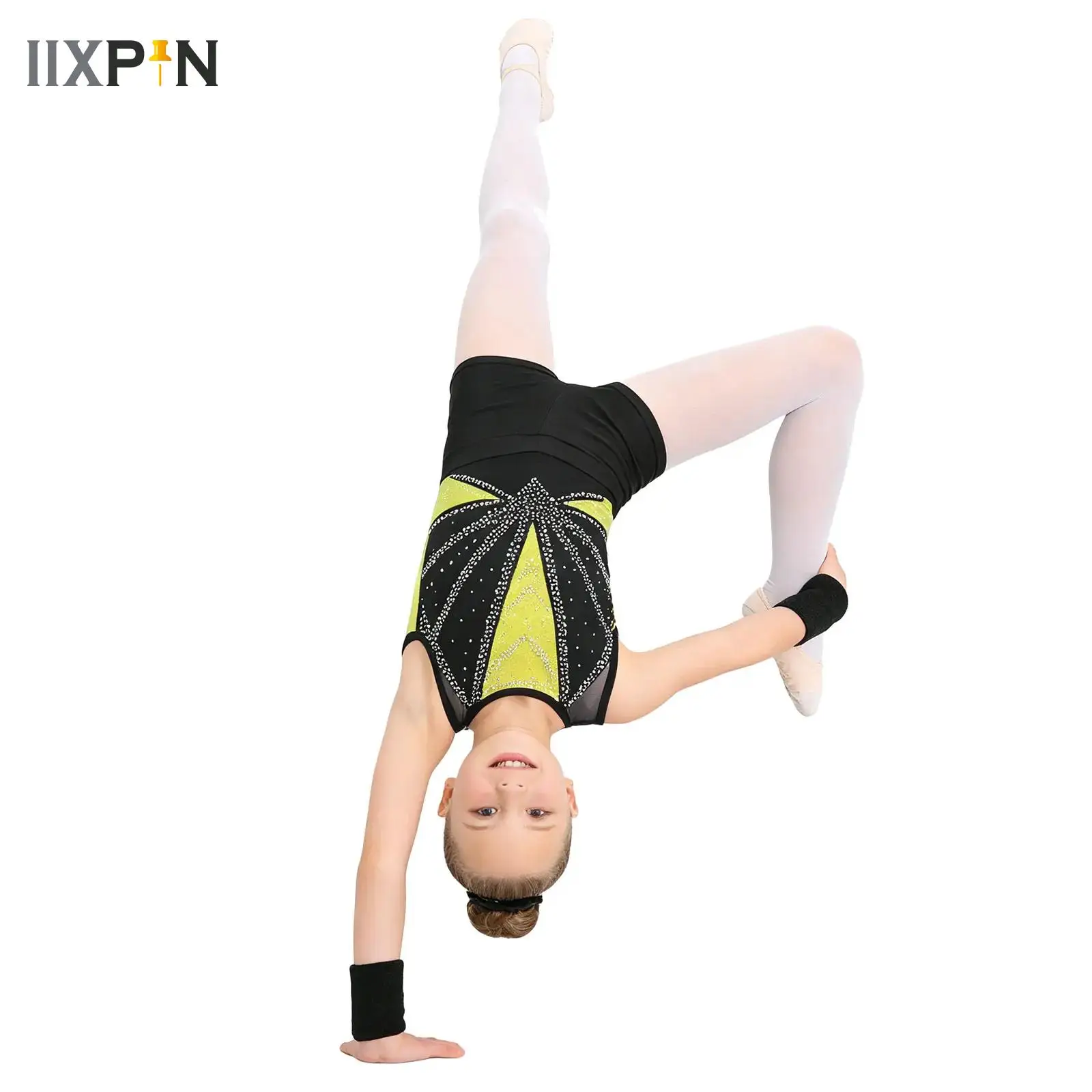 Kids Girls Rhythmic Gymnastics Figure Skating Ballet Jersey Leotard with Shorts Hairband Set Competition Performance Costume
Kids Girls Rhythmic Gymnastics Figure Skating Ballet Jersey Leotard with Shorts Hairband Set Competition Performance Costume