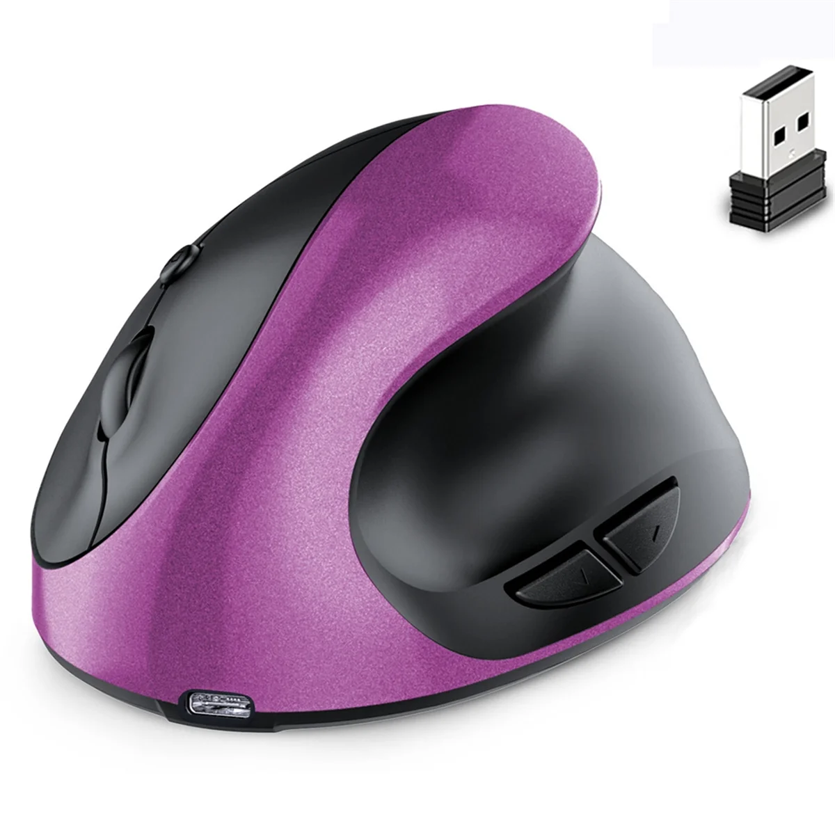 ATP-Rechargeable Dual Mode USB 2.4G Wireless + Bluetooth Mouse Vertical Ergonomic Optical Mice for Computer Notebook
ATP-Rechargeable Dual Mode USB 2.4G Wireless + Bluetooth Mouse Vertical Ergonomic Optical Mice for Computer Notebook