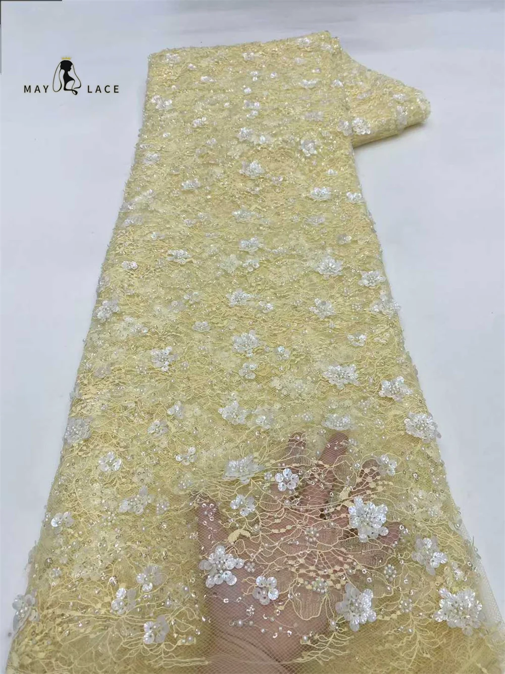 African Sequins Lace Fabrics 2026 High Quality Lace Nigerian French Tulle Beads Lace Fabrics For Sewing Wedding Party Dresses
African Sequins Lace Fabrics 2026 High Quality Lace Nigerian French Tulle Beads Lace Fabrics For Sewing Wedding Party Dresses